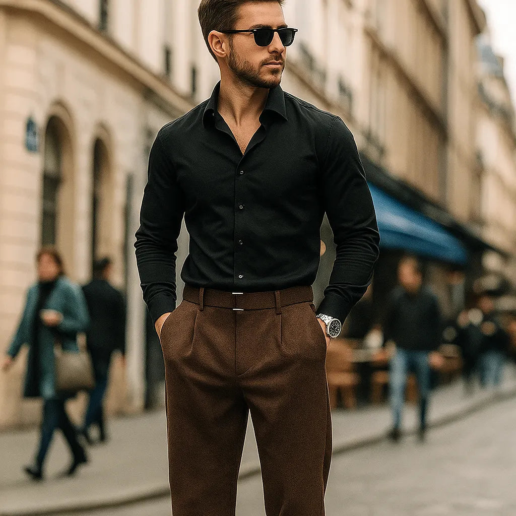 Klassieke, op maat gemaakte pantalon
