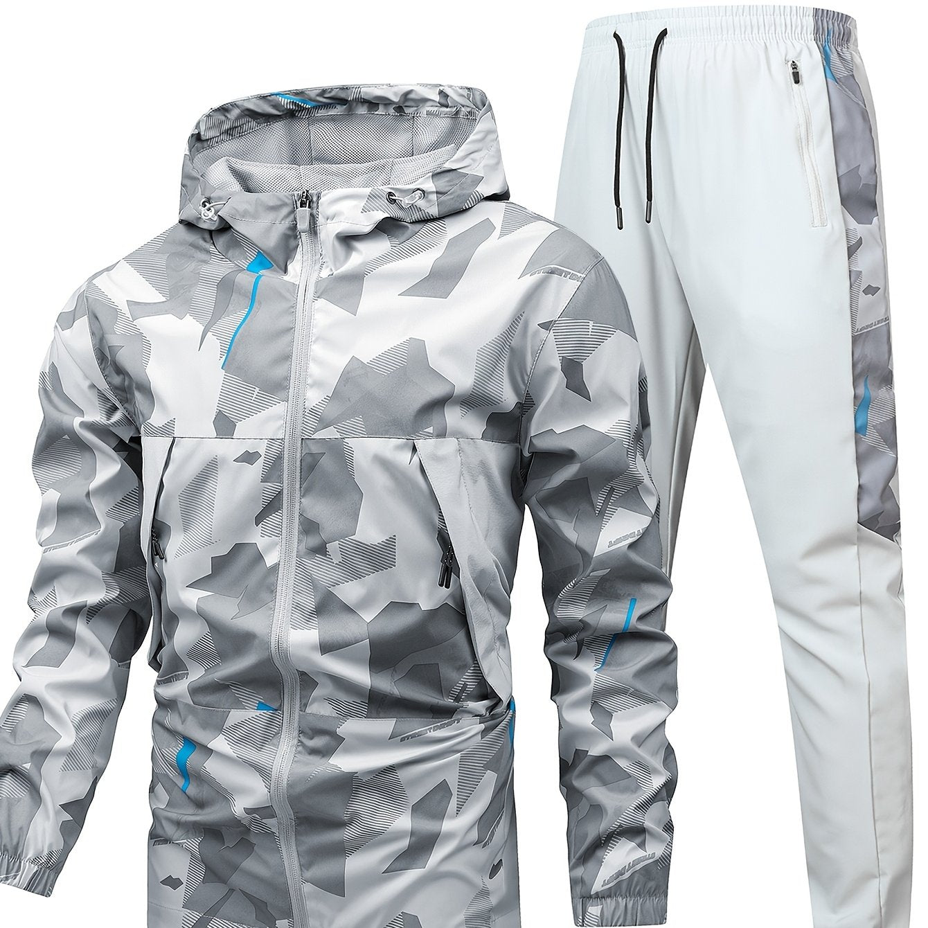 CYC – Camo Print Hooded Jacket & Joggers Set