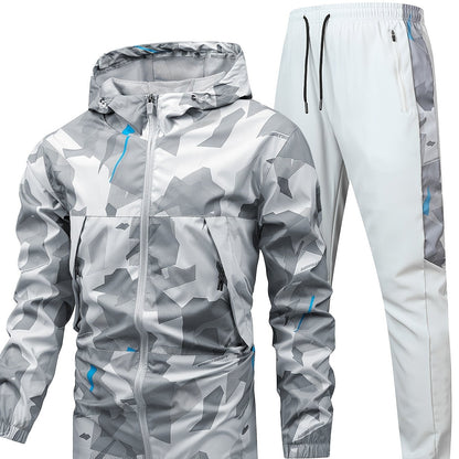 CYC – Camo Print Hooded Jacket & Joggers Set