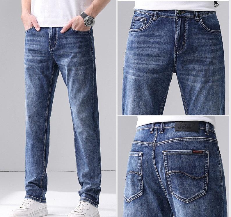 Casual Straight Fit Denim Pants - Cafe y Calle