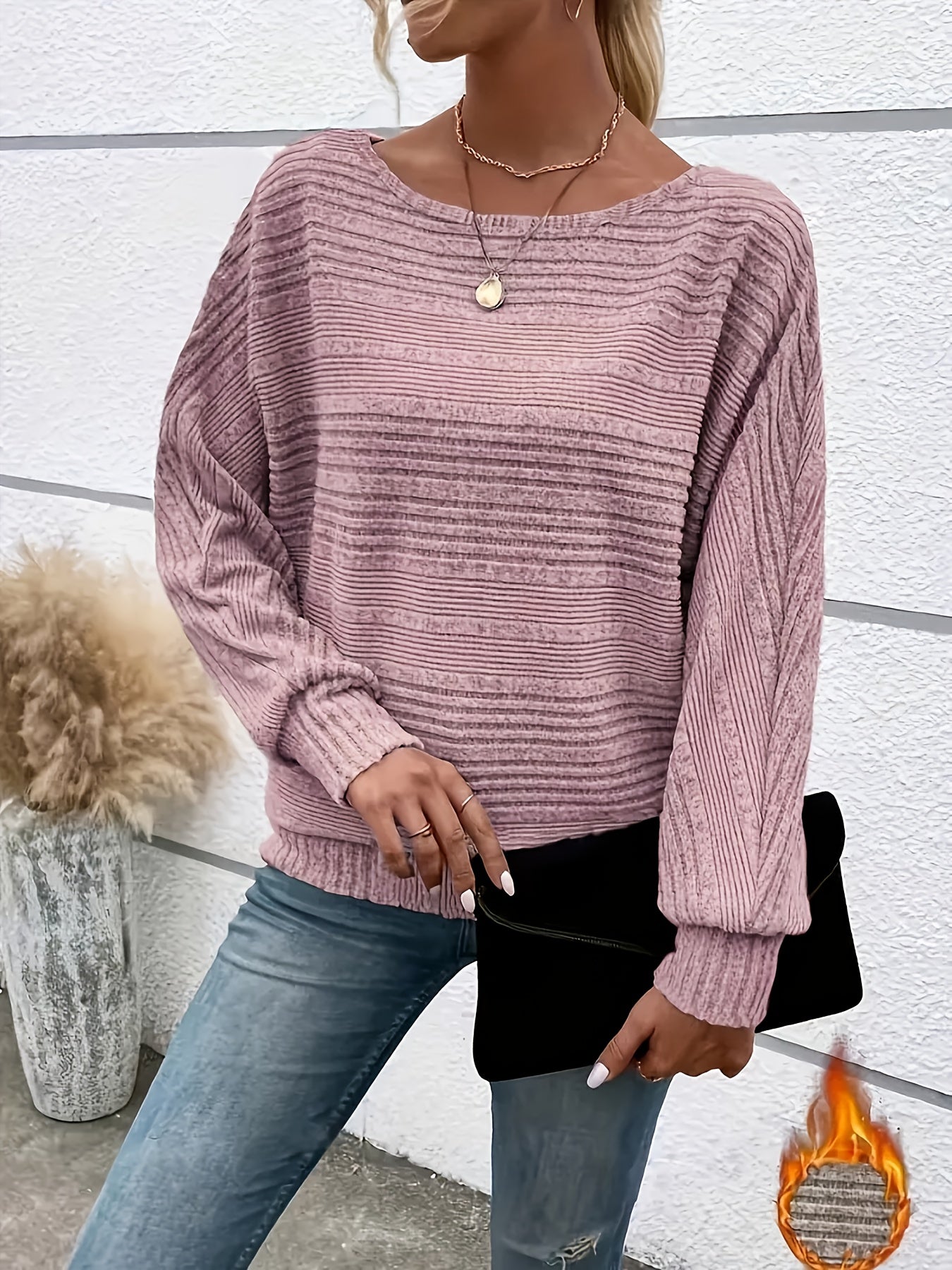 CYC Knit Crew Neck Long Sleeve Top