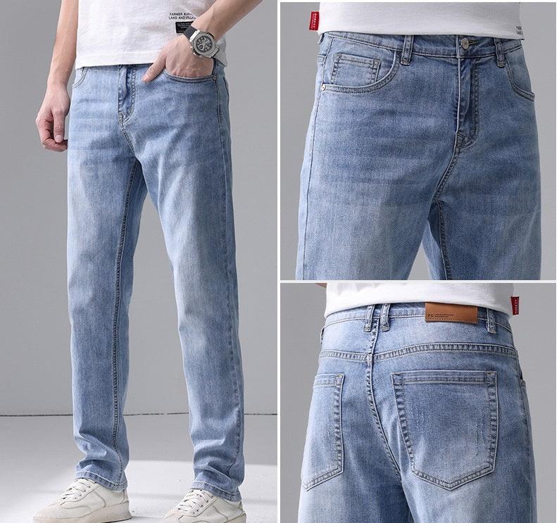 Casual Straight Fit Denim Pants - Cafe y Calle