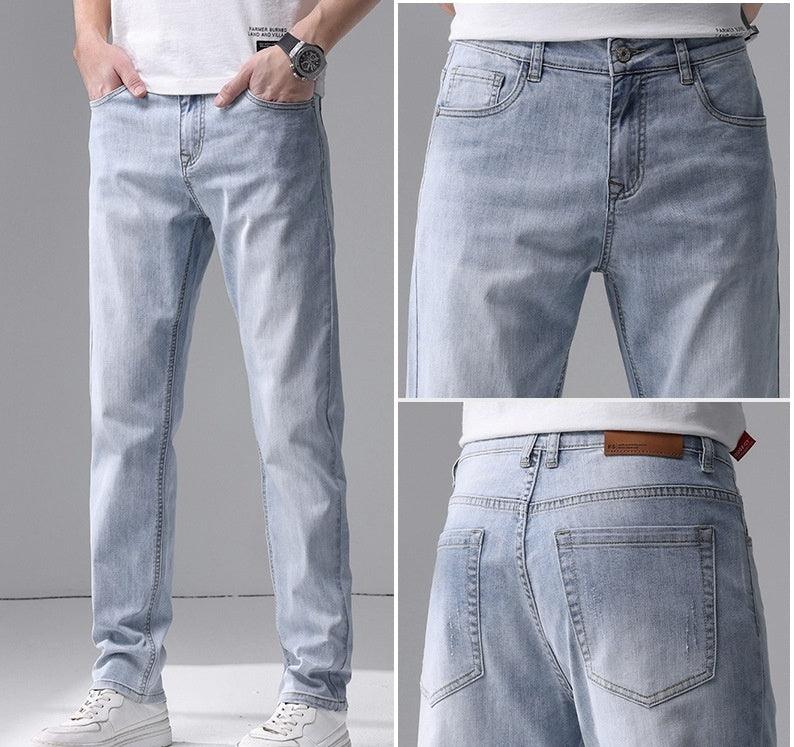 Casual Straight Fit Denim Pants - Cafe y Calle