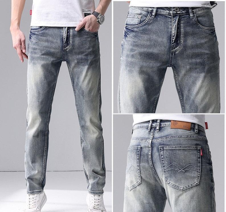 Casual Straight Fit Denim Pants - Cafe y Calle