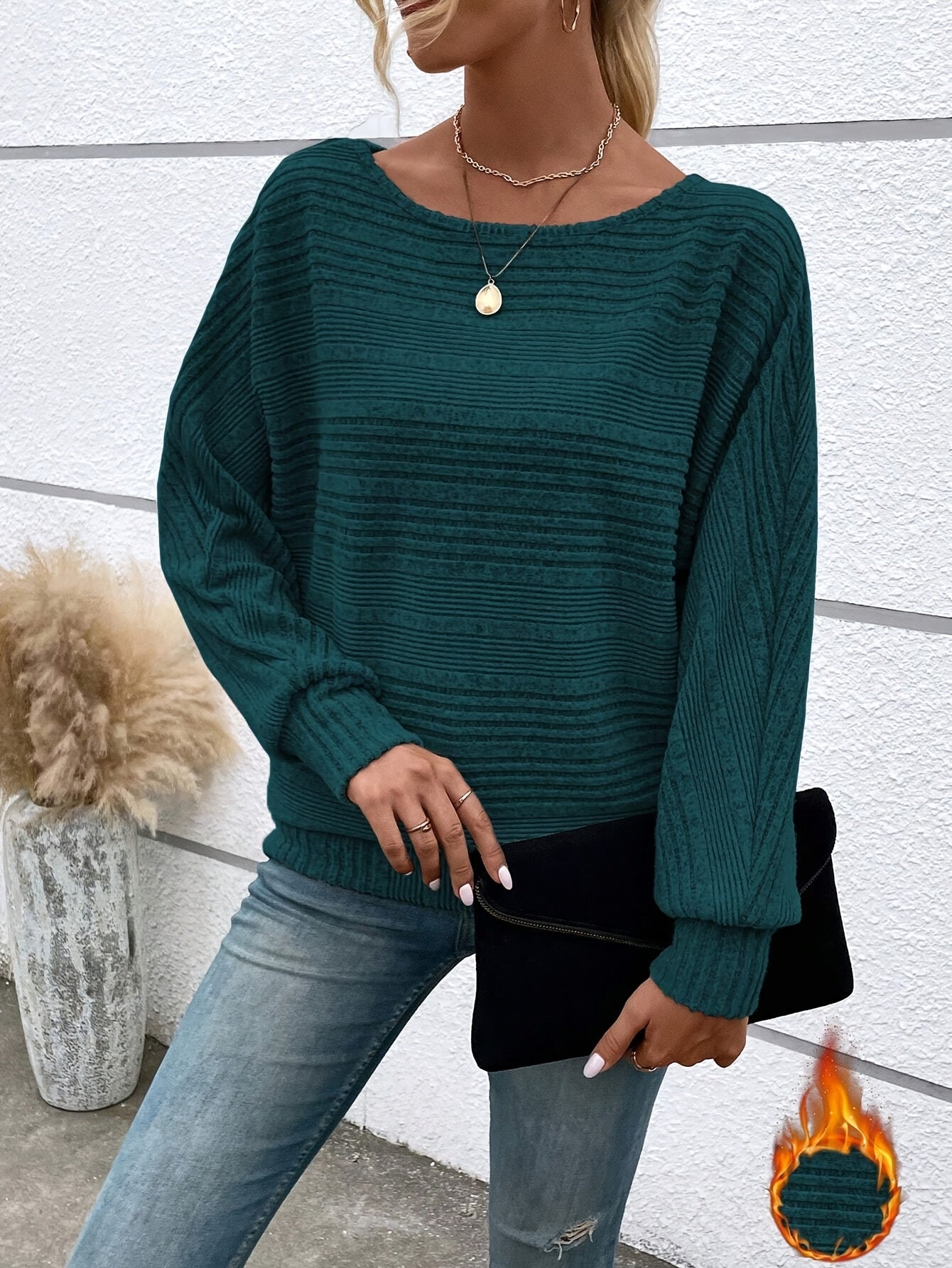 CYC Knit Crew Neck Long Sleeve Top