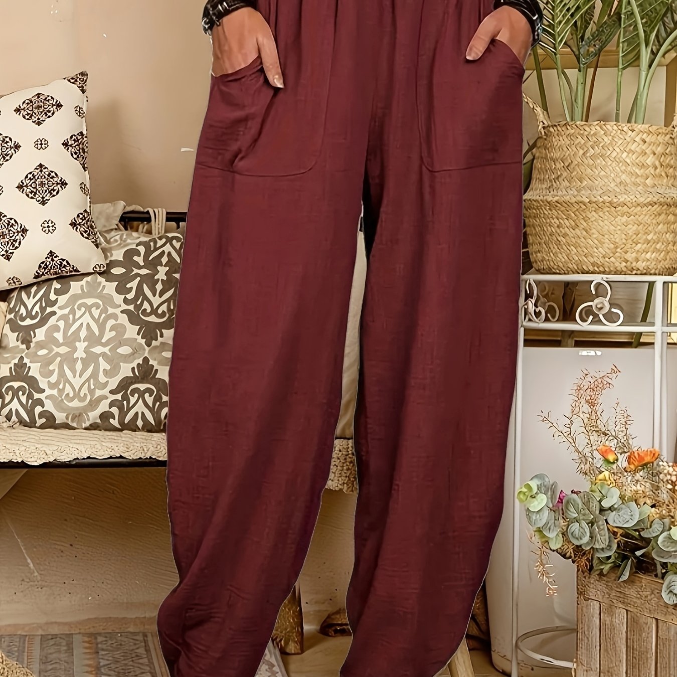 CYC linnenmix relaxte broek