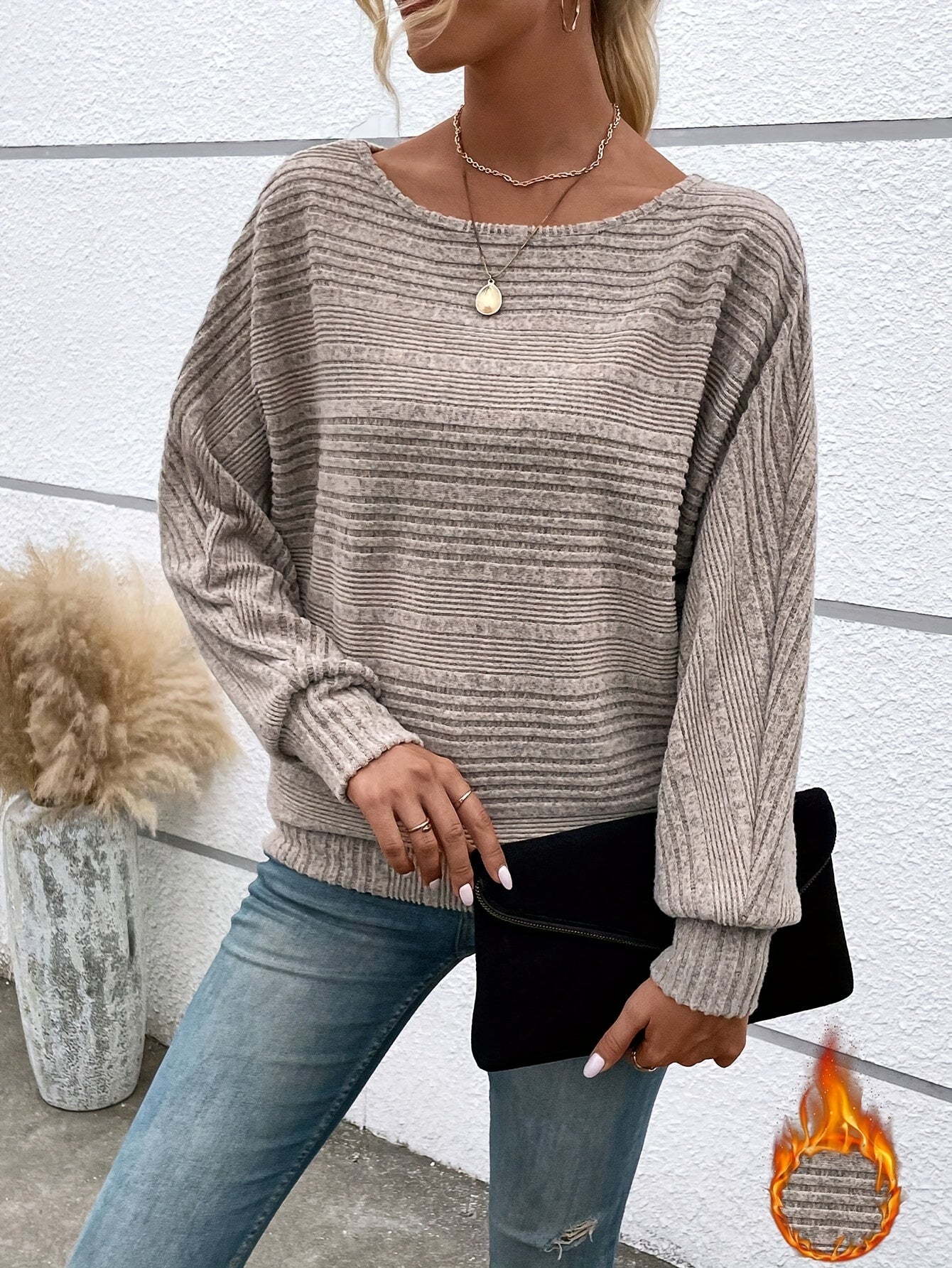 CYC Knit Crew Neck Long Sleeve Top