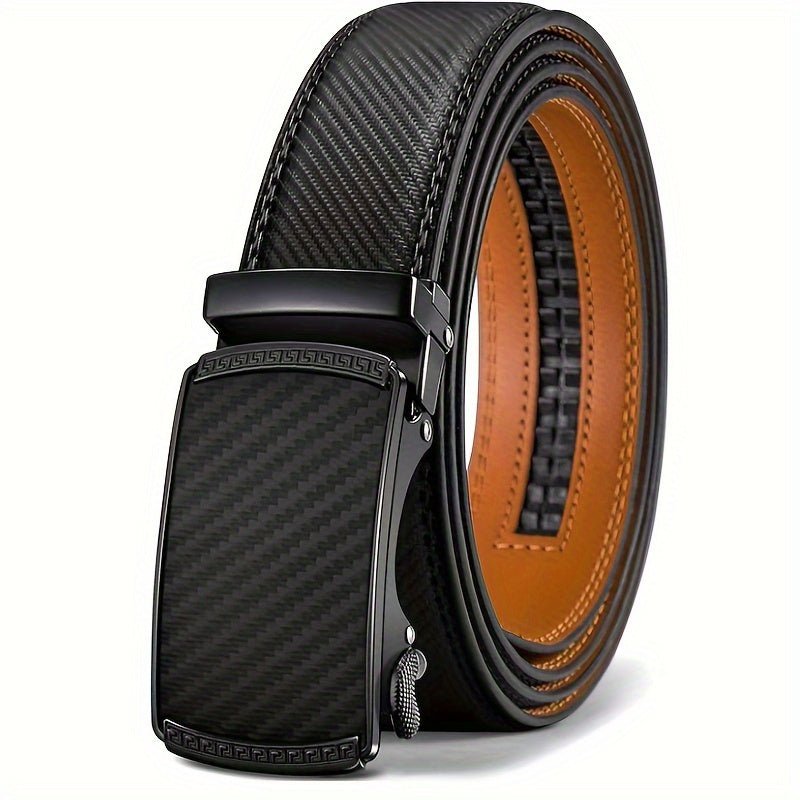 2 - Pack Men's Genuine Leather Ratchet Belt - Cafe y Calle
