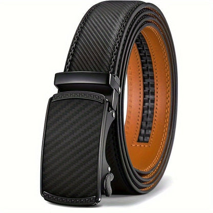 2 - Pack Men's Genuine Leather Ratchet Belt - Cafe y Calle
