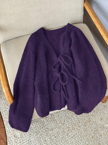 CYC Elegant V-Neck Tie Cardigan