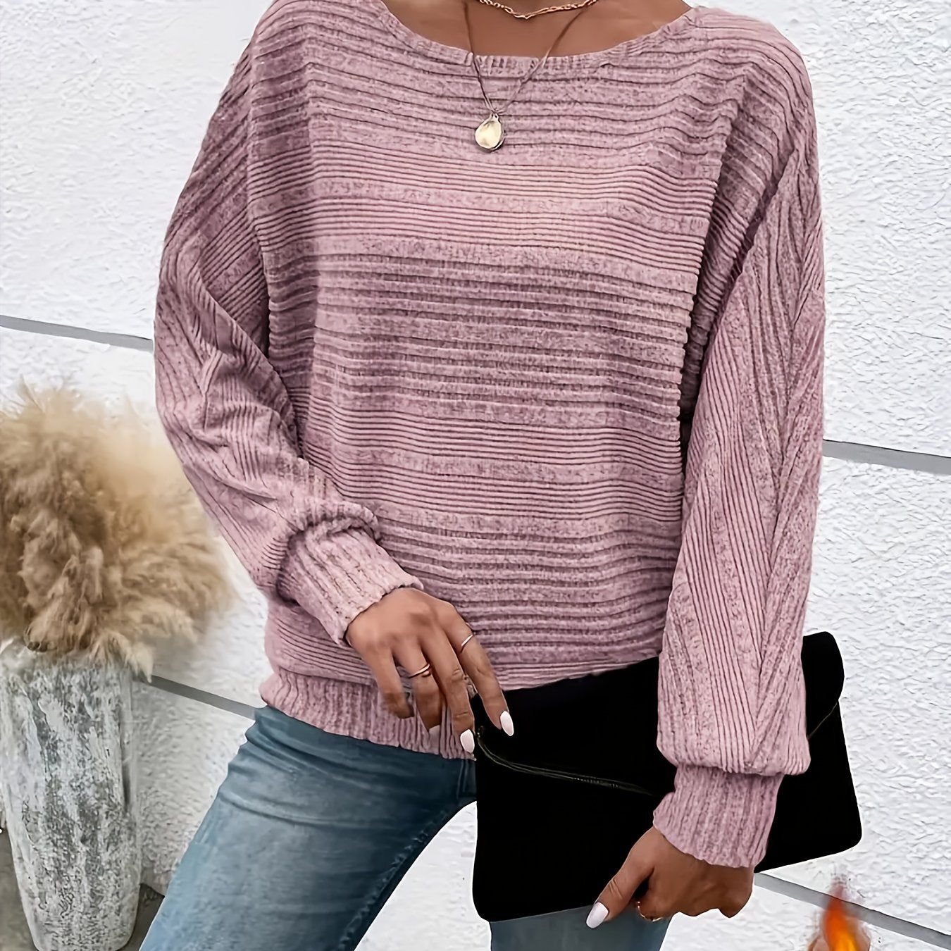 CYC Knit Crew Neck Long Sleeve Top