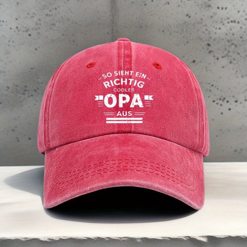 OPA Geometric Letter Print Baseball Cap - Cafe y Calle
