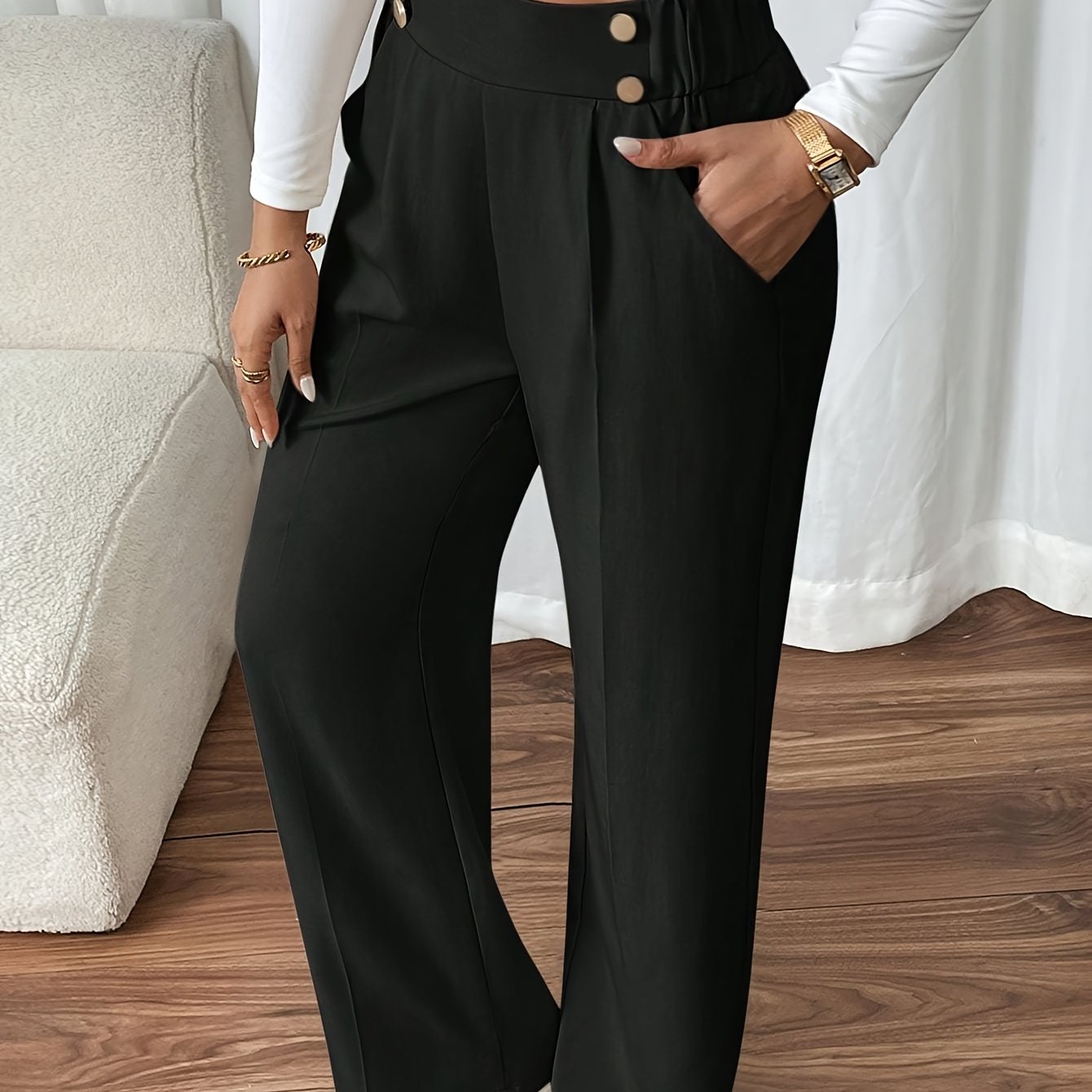 CYC High-Waisted Wide-Leg Broek