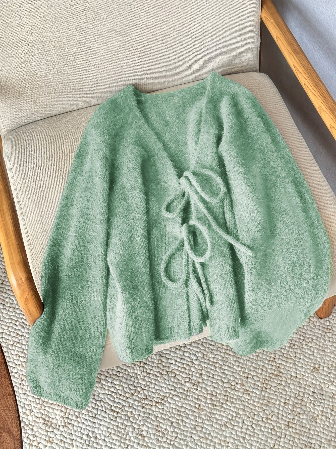 CYC Elegant V-Neck Tie Cardigan