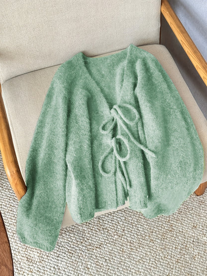 CYC Elegant V-Neck Tie Cardigan