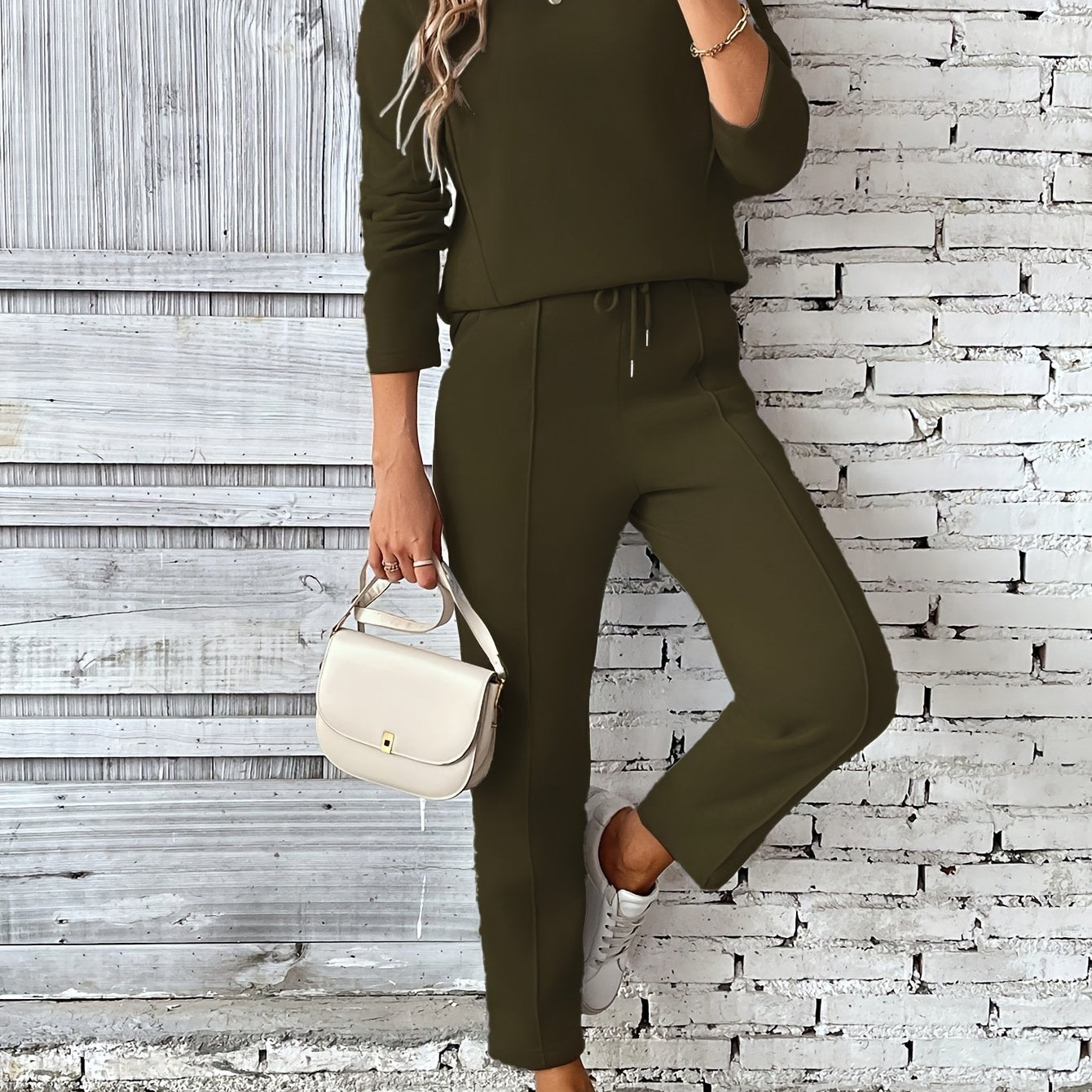 CYC Casual Drawstring Pantsuit
