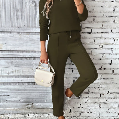 CYC Casual Drawstring Pantsuit