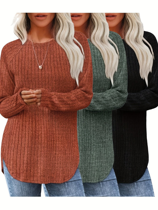 CYC Three-Piece Long Sleeve Sweater Set