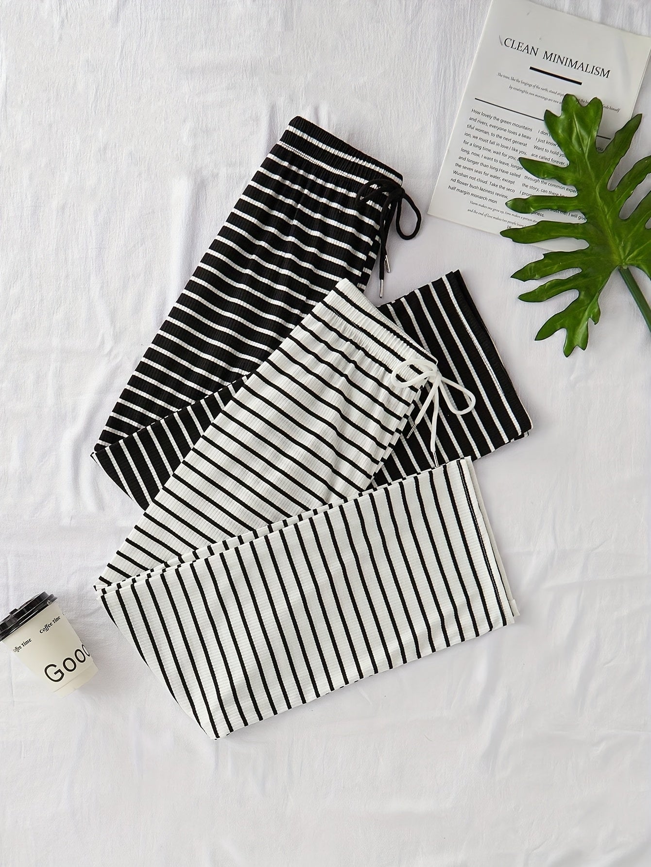 CYC gestreepte loungebroekset