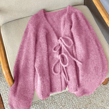 CYC Elegant V-Neck Tie Cardigan