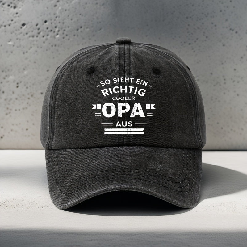 OPA Geometric Letter Print Baseball Cap - Cafe y Calle