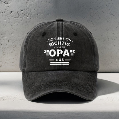 OPA Geometric Letter Print Baseball Cap - Cafe y Calle