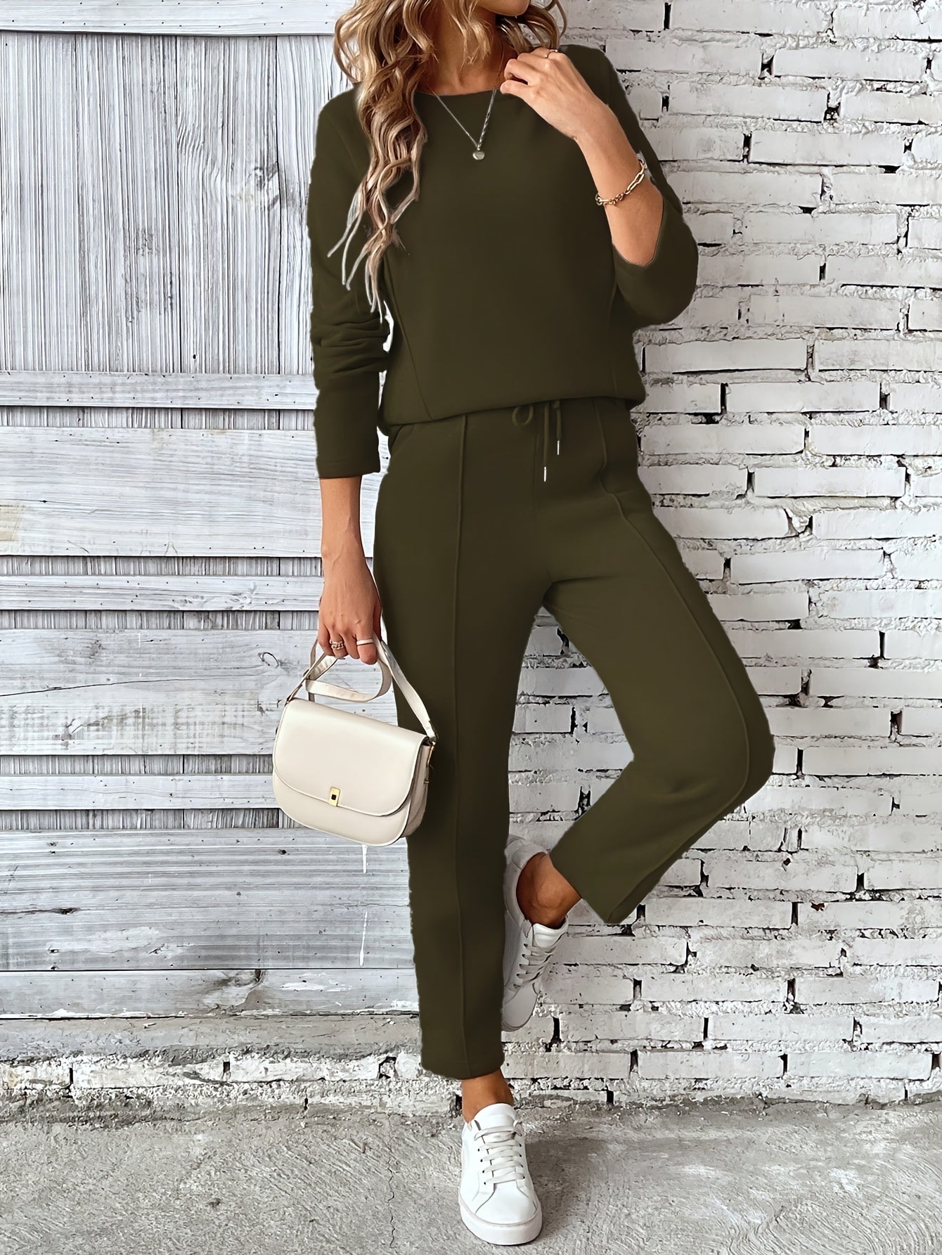 CYC Casual Drawstring Pantsuit