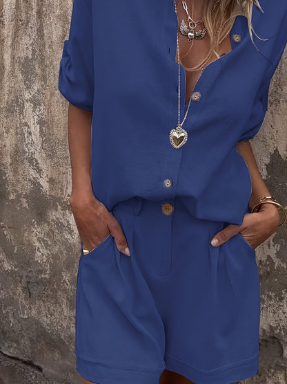 CYC Chic Linen Blend Two-Piece Set