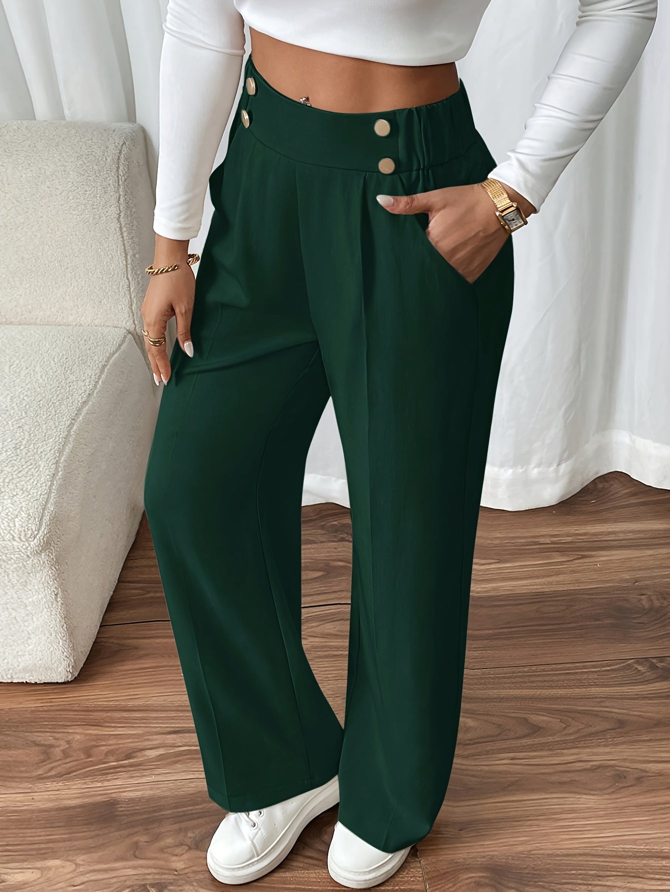 CYC High-Waisted Wide-Leg Broek