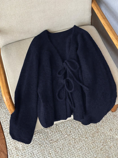 CYC Elegant V-Neck Tie Cardigan