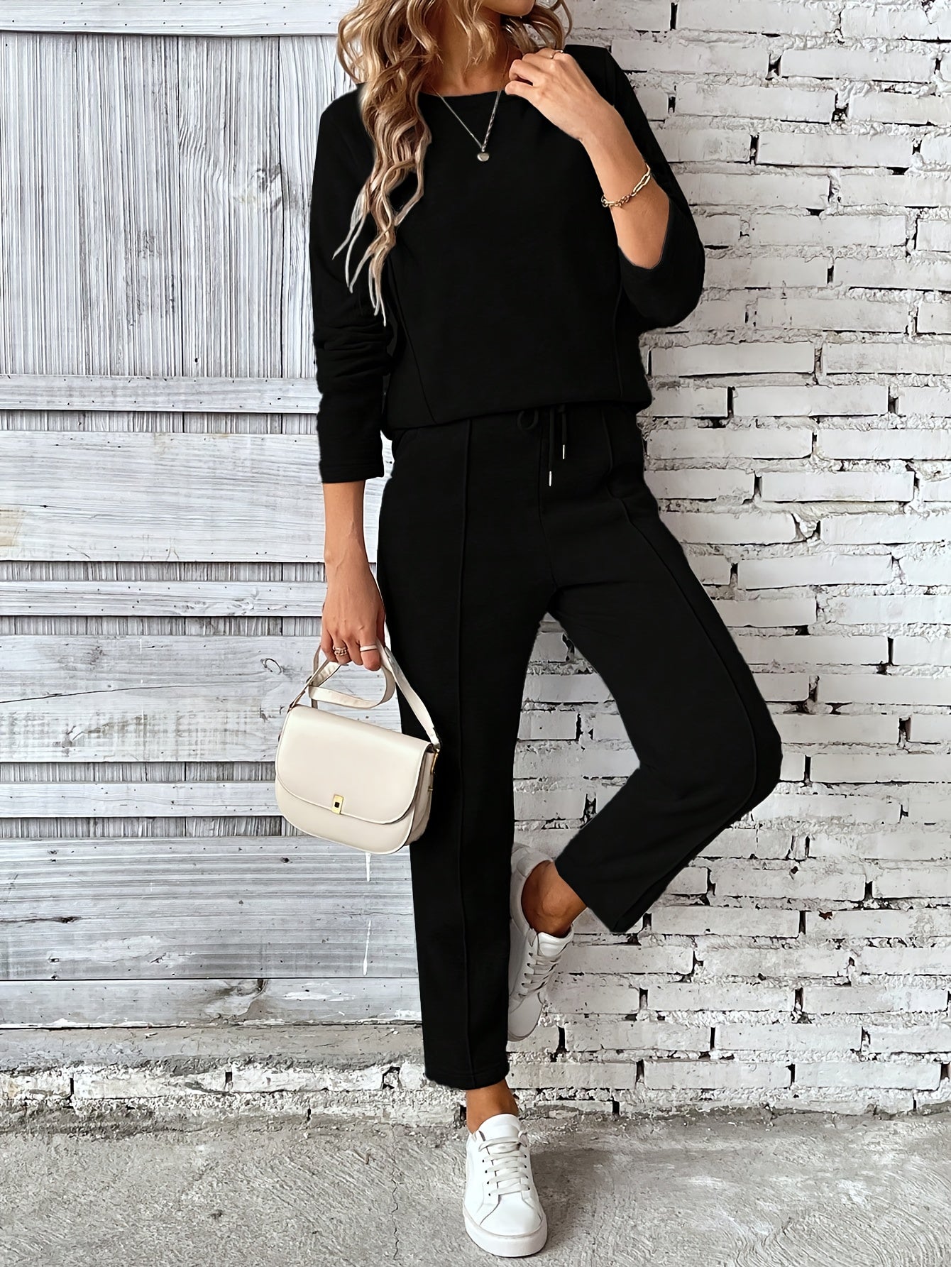 CYC Casual Drawstring Pantsuit