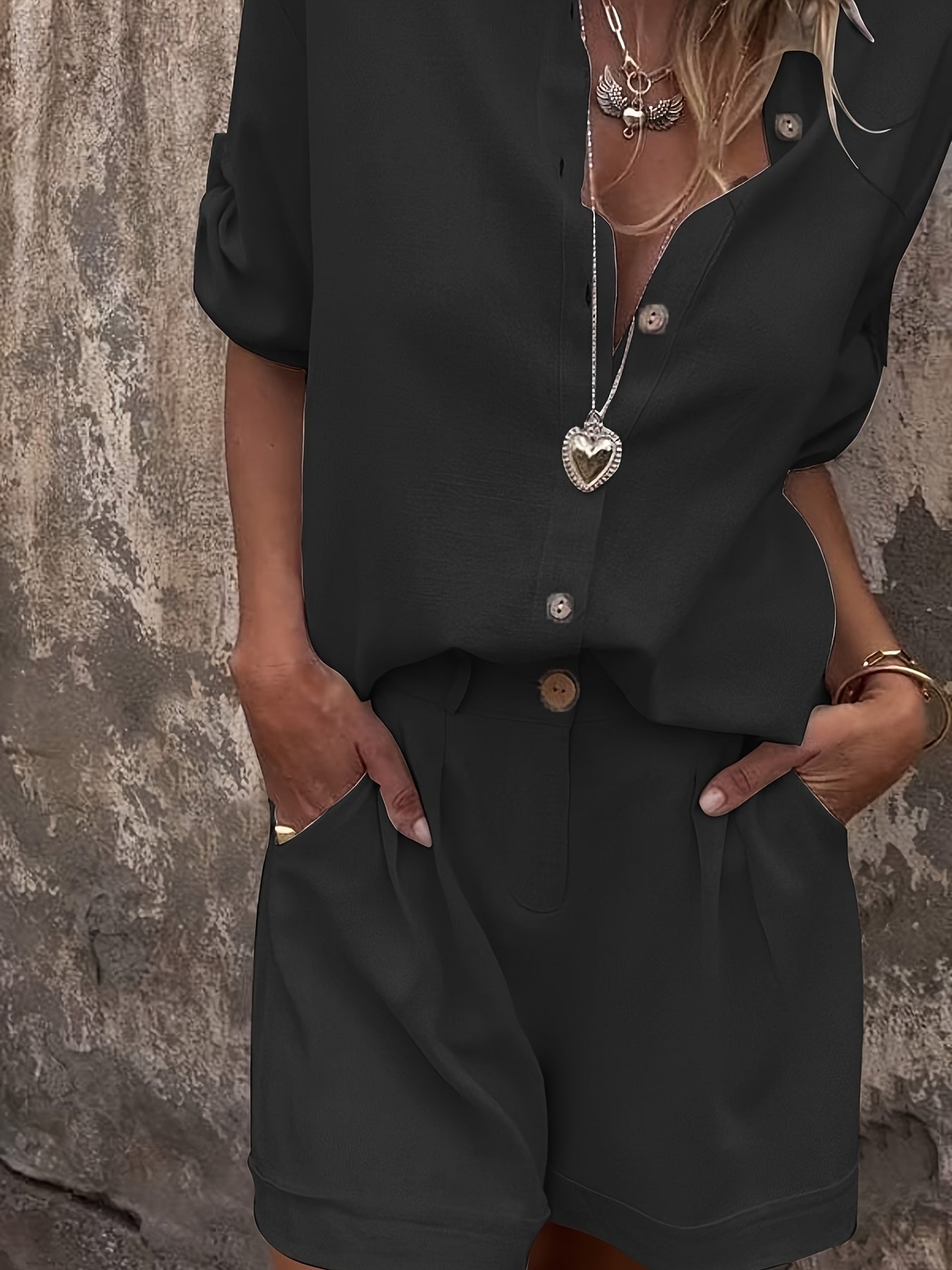 CYC Chic Linen Blend Two-Piece Set