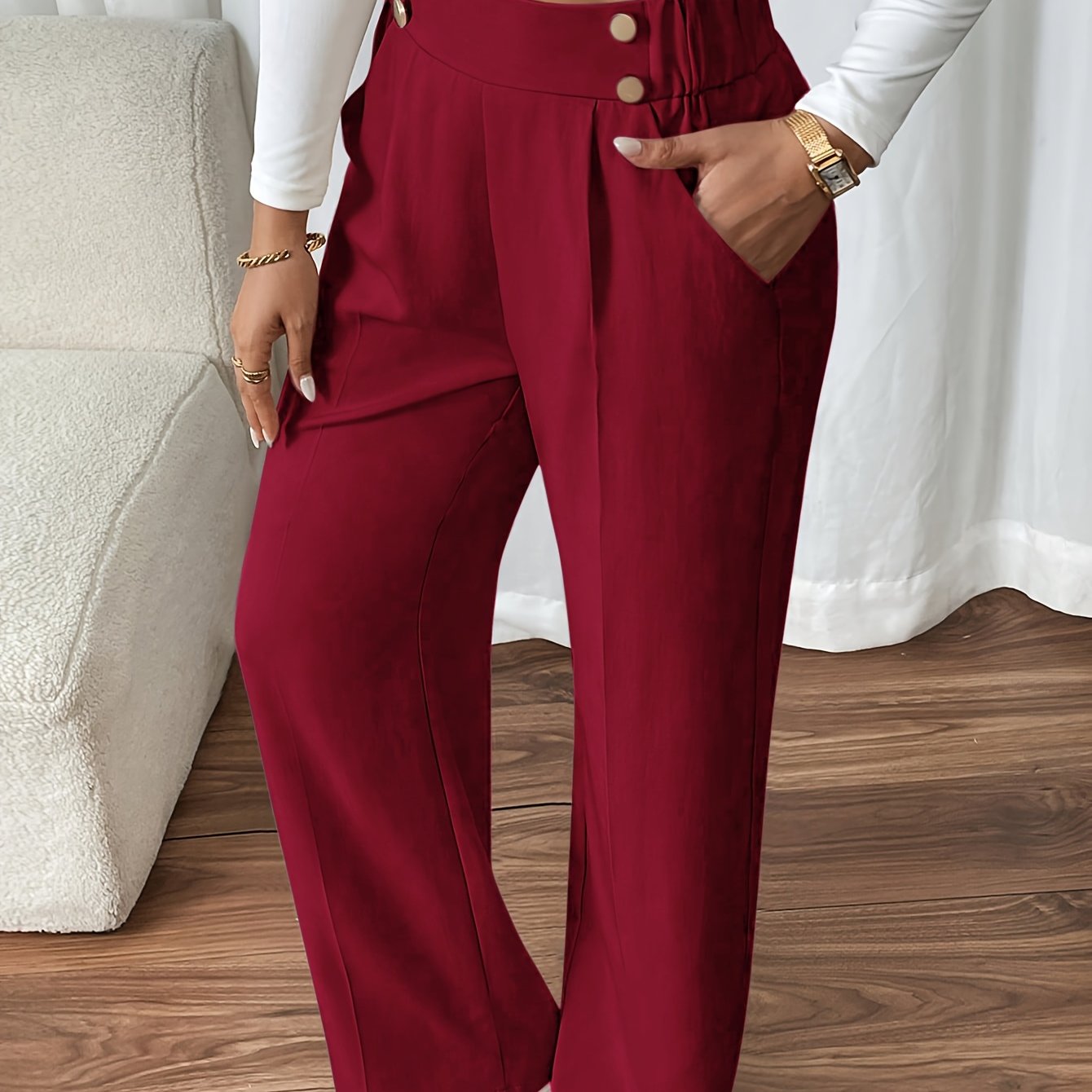 CYC High-Waisted Wide-Leg Broek