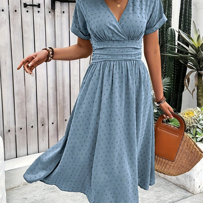 CYC V-hals midi-jurk