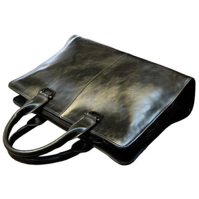 Classic Leather Business Briefcase - Cafe y Calle