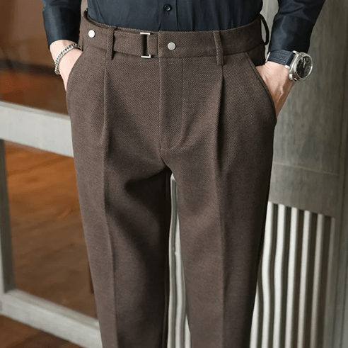 Classic Tailored Fit Dress Pants - Cafe y Calle