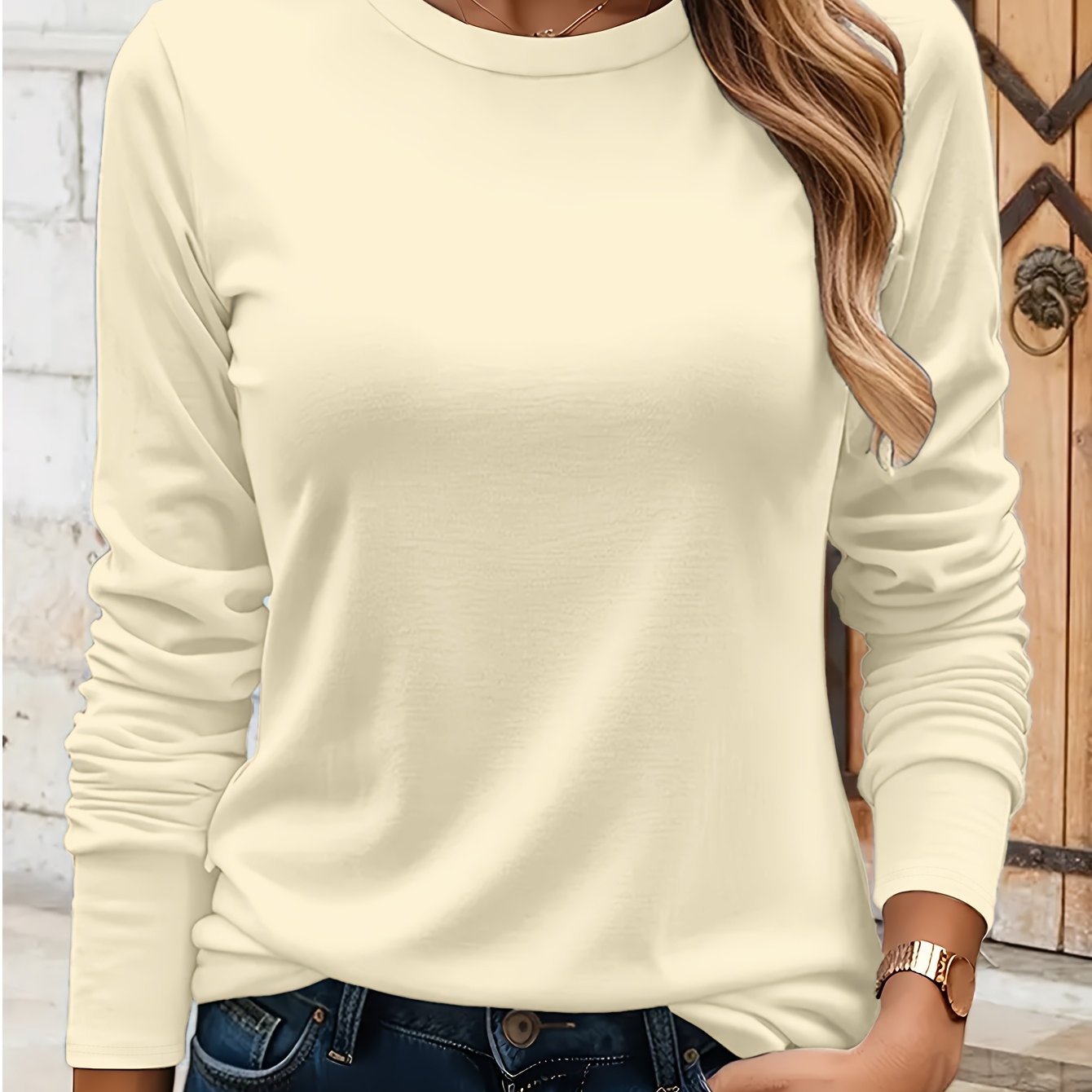 CYC Heavyweight Cotton T-shirt met lange mouwen