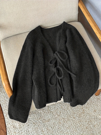 CYC Elegant V-Neck Tie Cardigan