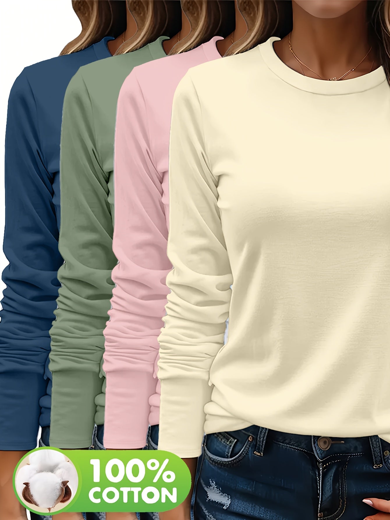 CYC Cotton Long Sleeve 4pcs Set