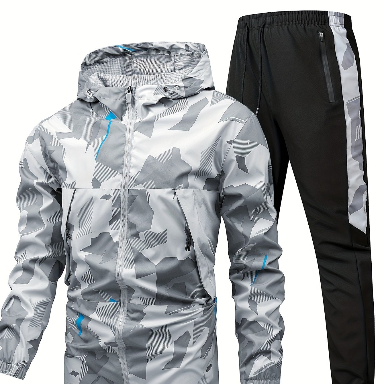 CYC – Camo Print Hooded Jacket & Joggers Set