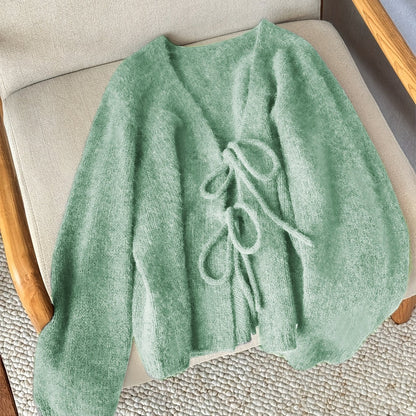 CYC Elegant V-Neck Tie Cardigan