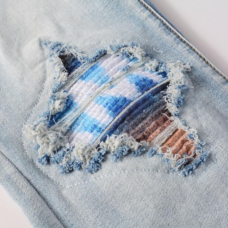 Edge Wash – Distressed Slim Fit Denim Jeans - Cafe y Calle