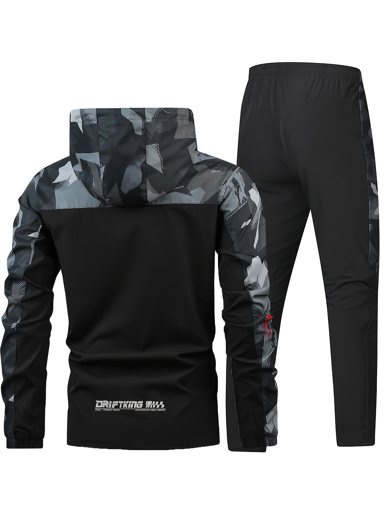 CYC – Camo Print Hooded Jacket & Joggers Set