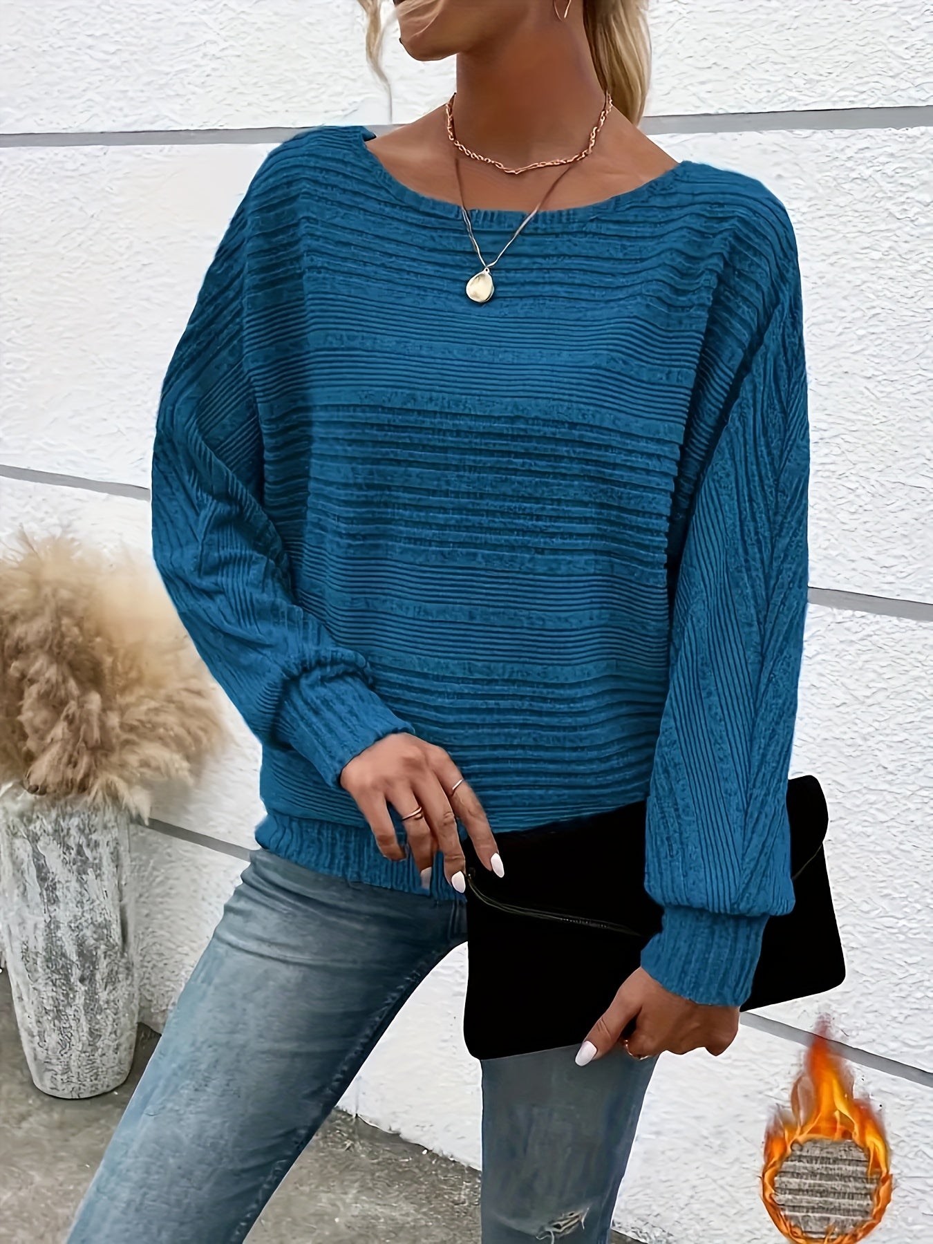 CYC Knit Crew Neck Long Sleeve Top