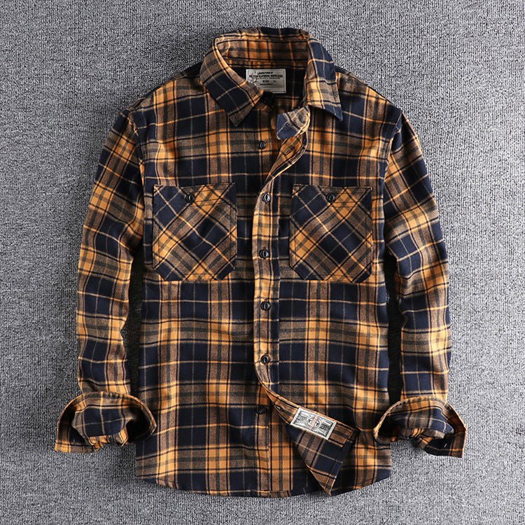 Vintage Plaid Flannel Shirt - Cafe y Calle