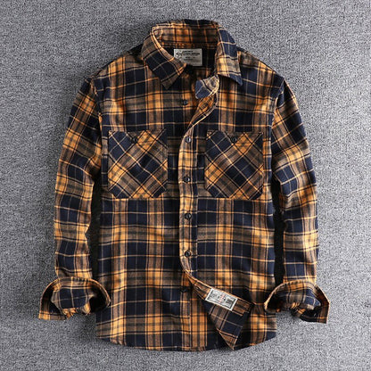 Vintage Plaid Flannel Shirt - Cafe y Calle