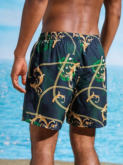 Quick - Dry Hawaiian Swim Shorts - Cafe y Calle