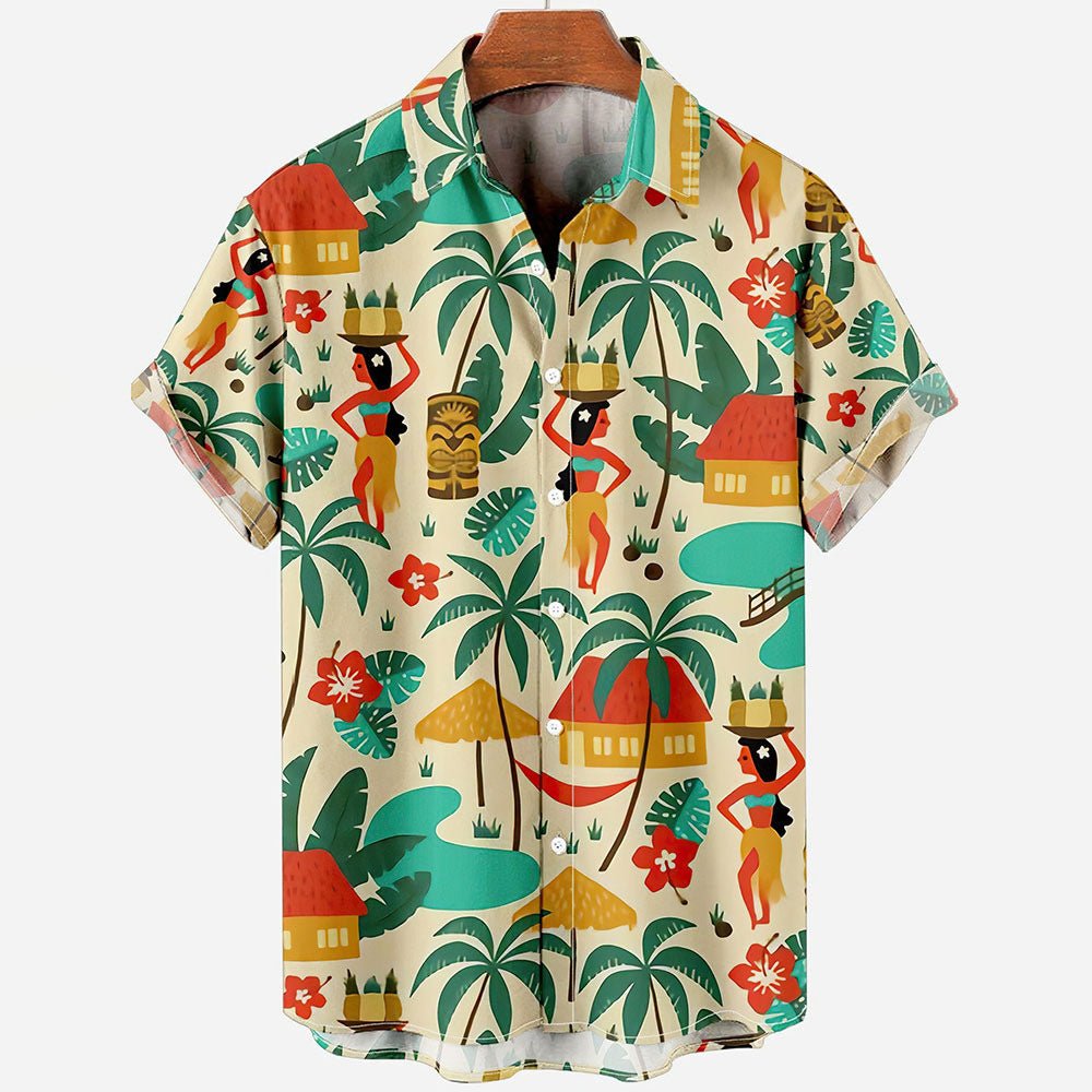 Hawaiian Printed Shirt - Cafe y Calle
