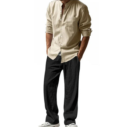 CYC – Linen Blend Tracksuit Set (Shirt & Pants)