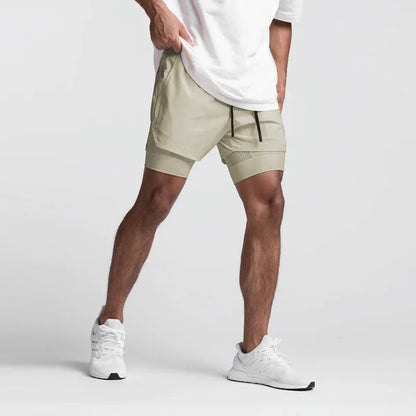 CYC- Dual-Layer Sport Shorts